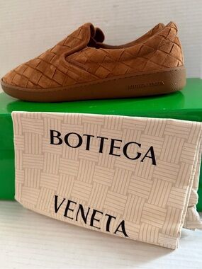 Bottega Veneta Sawyer Intrecciato suede slip-on sneakers Size EU 40